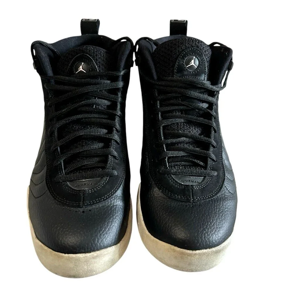 Jordan Jumpman Pro Cyber Monday Black Suede Leather 906876-010 Mens Shoe Size 11